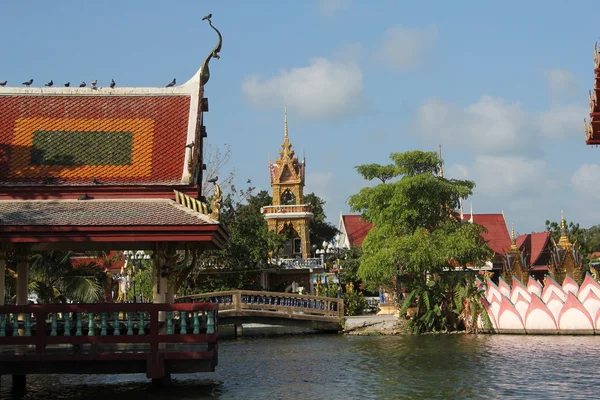 Wat plai laem świątyni, samui, Tajlandia — Zdjęcie stockowe