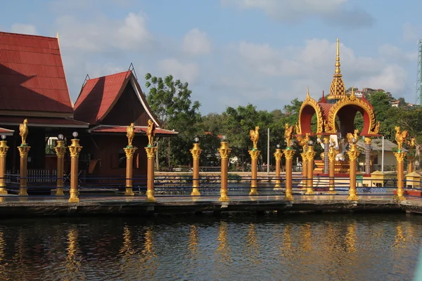 Wat plai laem templom, samui, Thaiföld — Stock Fotó