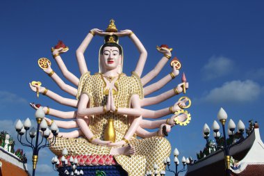 WAT plai laem tapınak-samui-Tayland