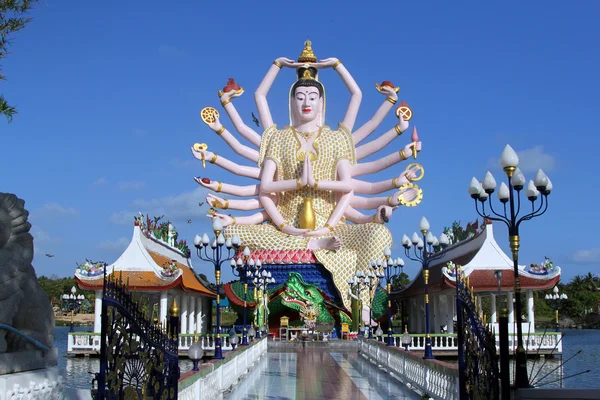 Wat plai laem tempel-samui-thailand — Stockfoto