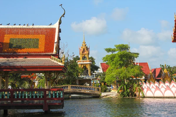 Wat plai laem świątyni samui thailand — Zdjęcie stockowe