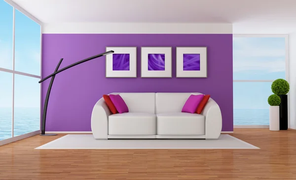 Purple lounge — Stock Photo, Image