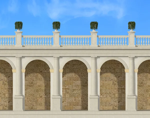 Toscane colonnade — Stockfoto