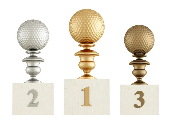 Golf podium — Stockfoto