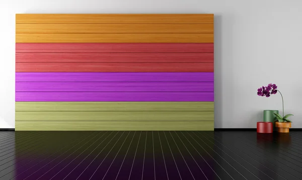 Sala minimalista colorido — Fotografia de Stock