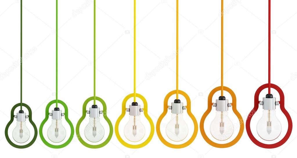 energy saving multicolor light bulb