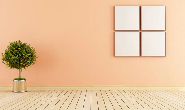 Minimalist empty room — Stock Photo, Image