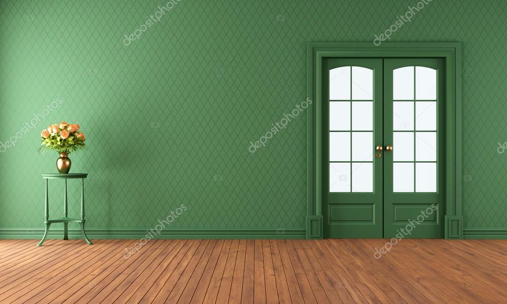 lege groene woonkamer met schuifdeur — Stockfoto © archideaphoto ... lege groene woonkamer met schuifdeur — Stockfoto © archideaphoto ...