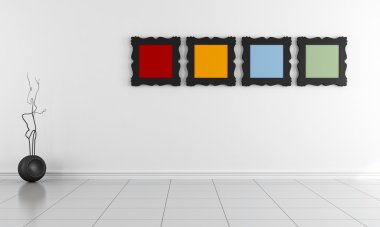 parlak minimalist boş iç
