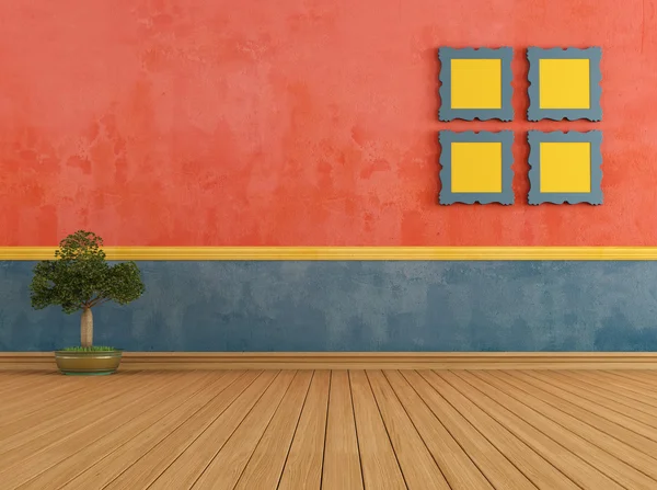 Kolorowy pokój vintage — Zdjęcie stockowe