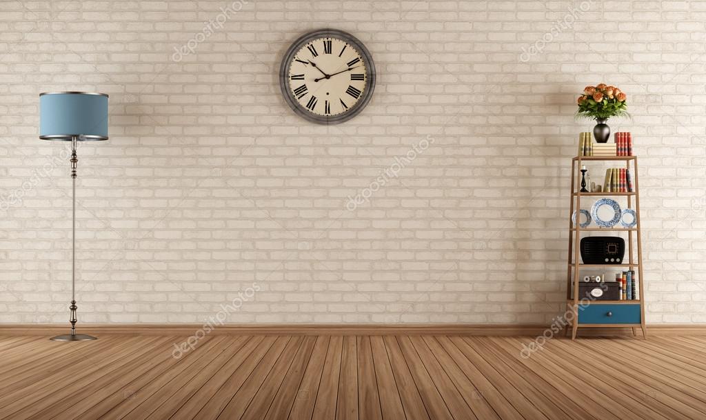 Empty vintage room Stock Photo by ©archideaphoto 31296365
