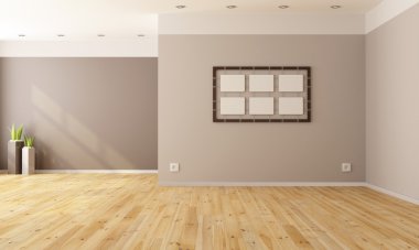 minimalistische leeg interieur