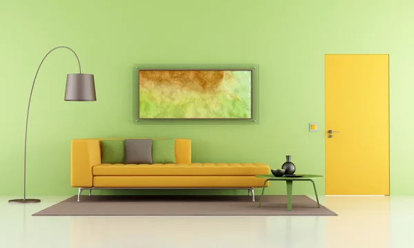 Colorful modern living — Stock Photo, Image