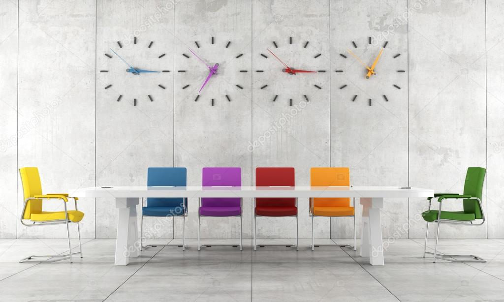 Colorful conference room