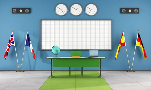 Classroom of a language school — Stock Photo, Image