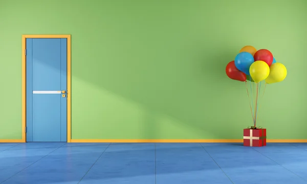 Balonlu - işleme renkli Oda — Stok fotoğraf