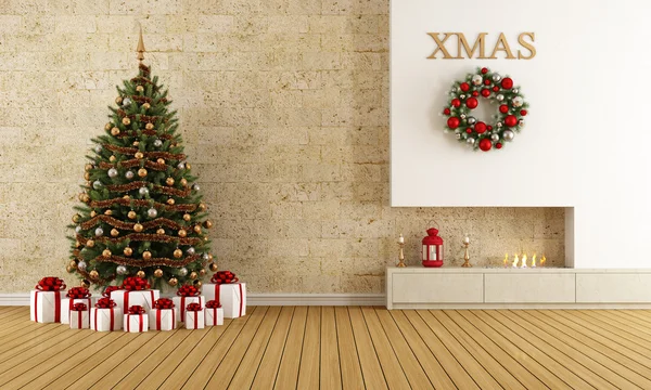 Salón de Navidad — Foto de Stock