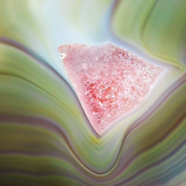 Agate with amethyst — Stock Photo, Image