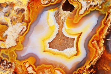 doğal kahverengi akik crystals ile