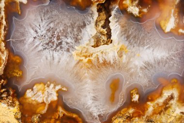 doğal kahverengi akik crystals ile
