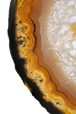 Agate on white background clipart
