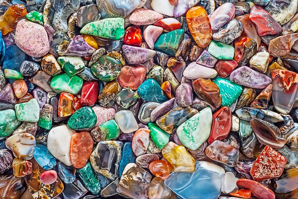 Natural semiprecious stones