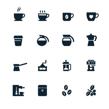 Kahve ve Kahve Dükkanı Simgeleri