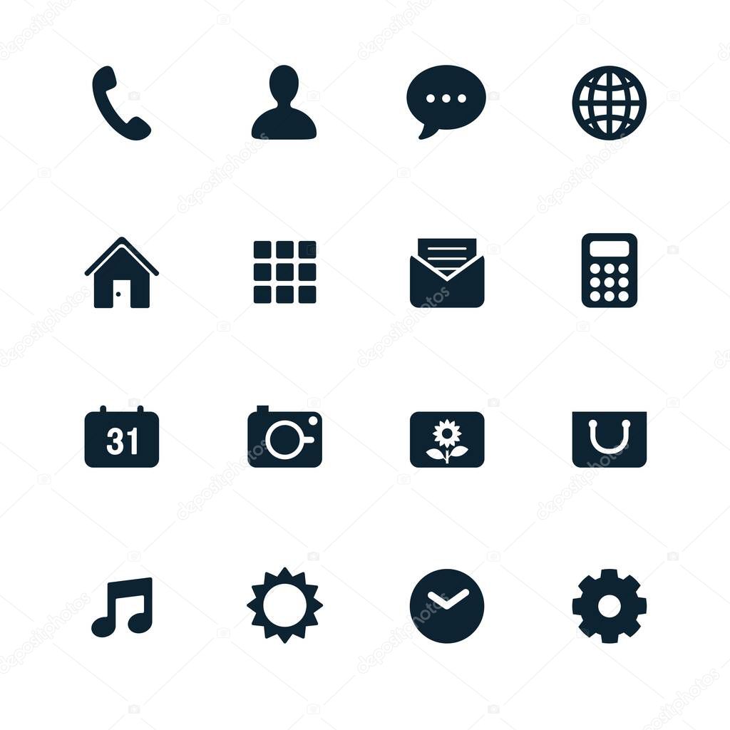 Mobile Phone Icons for application