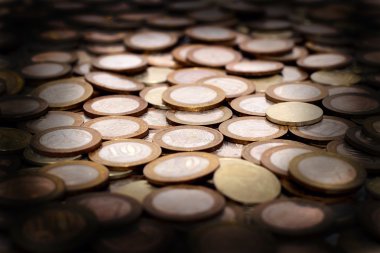 arka plan olarak sikke saçılma