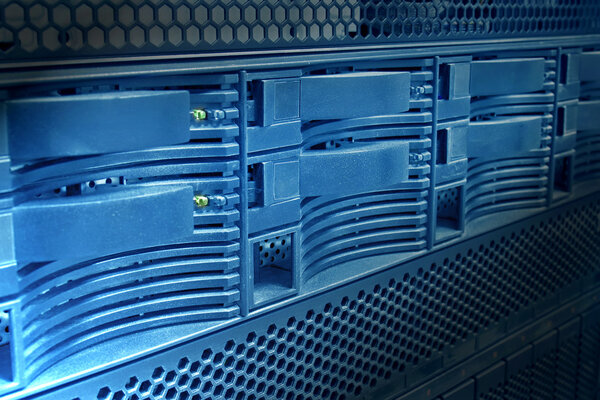 Server panel close-up