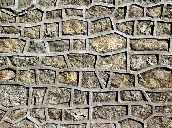 Stone wall reinforced cement — Stock Photo, Image