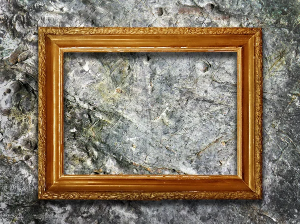 Picture frame on a stone grunge background — Stock Photo, Image