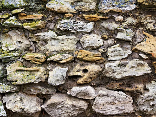 Gamle mur af ru sten - Stock-foto