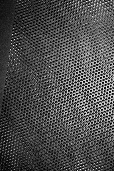 Black Iron Grill with mesh backing — Stock Photo, Image