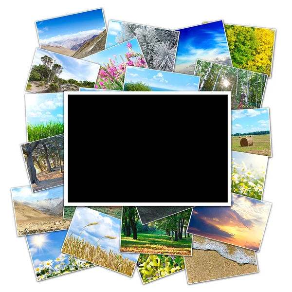 Rahmen für ein Foto auf dem Hintergrundbild der Natur der — Stockfoto