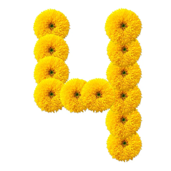 Desítkové šifra květin — Stock fotografie