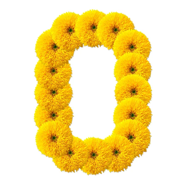 Decimal cipher of flowers — Stock Photo, Image