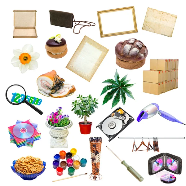 Simple collage of isolated objects — Stock Photo, Image