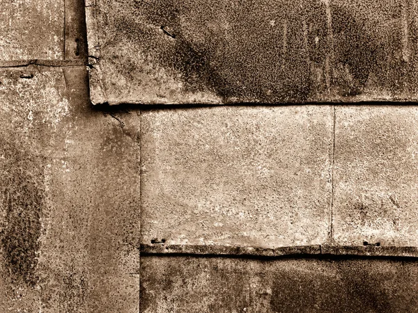 Grungy metalen achtergrond van ruwe roestig ijzer vellen — Stockfoto