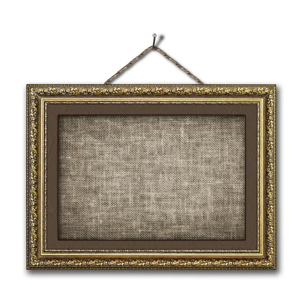 Vintage picture frame on the white isolated background — Stock Photo, Image