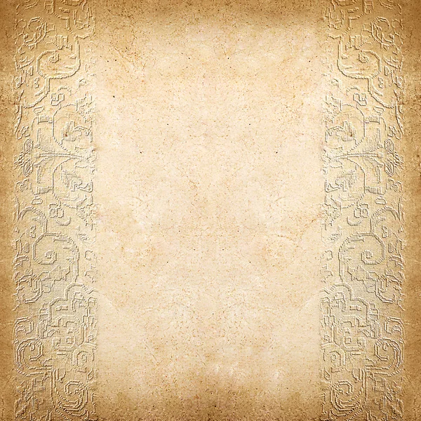 Vintage background from old paper with ornament — Stock Photo, Image