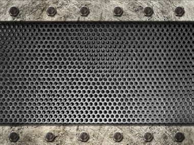 çelik şeritler ile cıvata metal ızgara çerçeveli