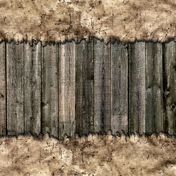 Ancient map on wooden grungy background — Stock Photo, Image