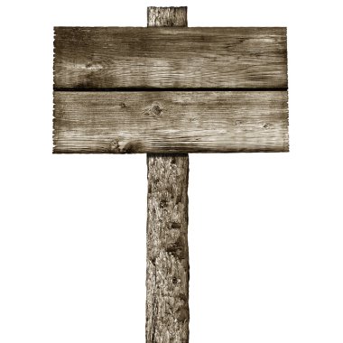 ahşap yazı tabela ile