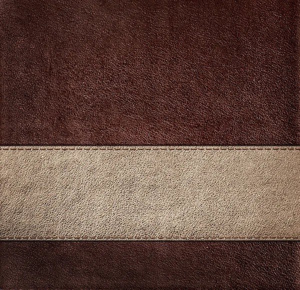 Combined stitched leather background — Stock Photo, Image