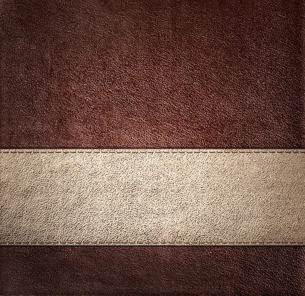 Combined stitched leather background — Stock Photo, Image