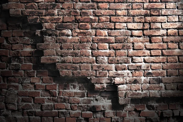 Old crumbling brick sighest grunge style — Stock Photo, Image