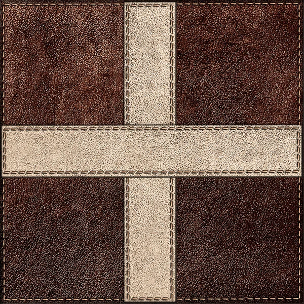 Combined stitched leather background — Stock Photo, Image