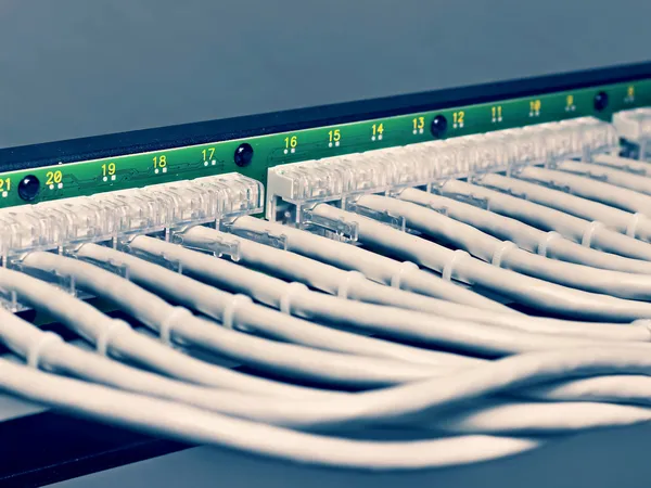 Patchpanel för kategorin 6 — Stockfoto