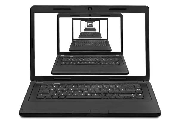 Prospect Laptops Notebook Screen Isolated White Background — Stock Photo, Image